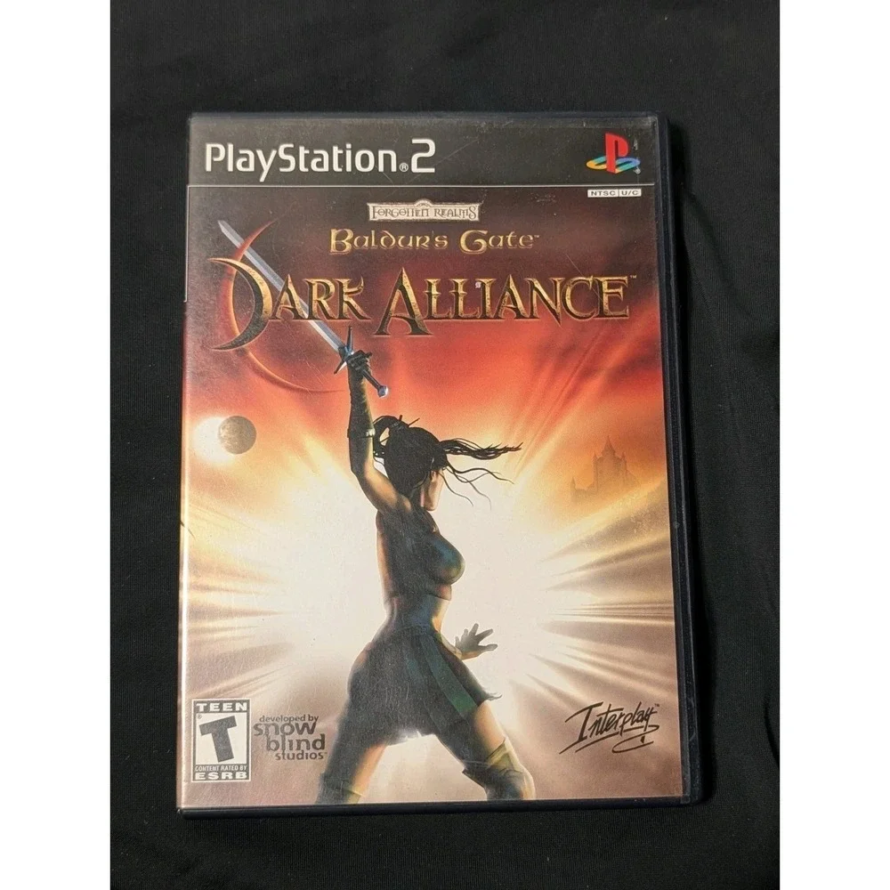 Baldur's Gate: Dark Alliance (PS2, 2001) - Complete in Box (CIB) w/ Manual